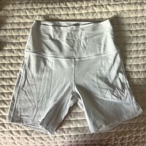 Lululemon White Biker Shorts Size 6